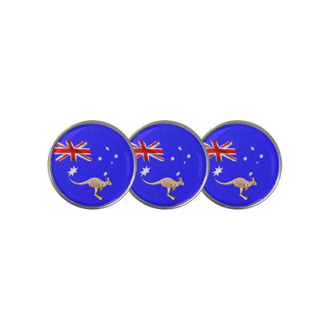 Australian flag golf ball marker (3 Up)