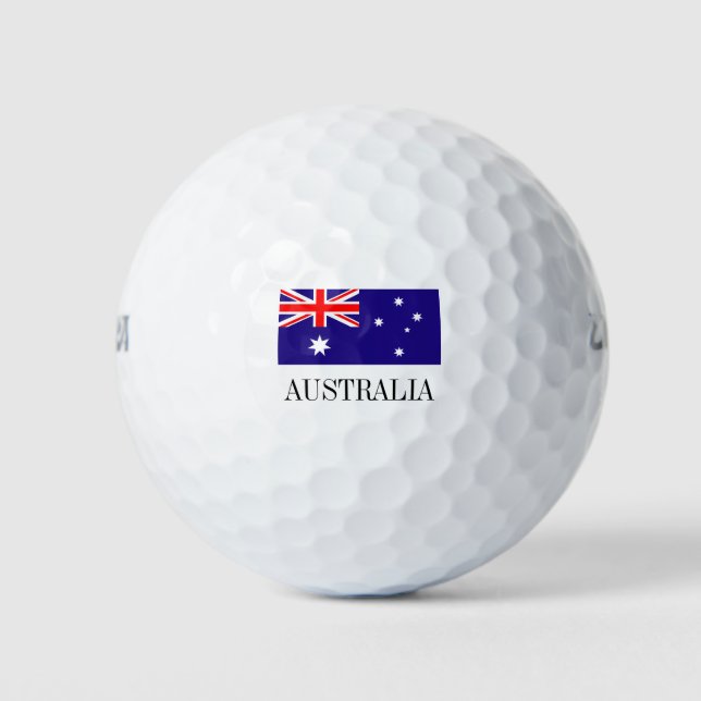 Australian flag golf ball set | Australia pride (Front)