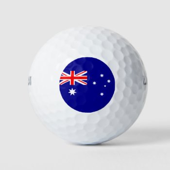Australian Flag Golf Balls by FlagGallery at Zazzle