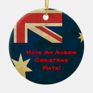 Australian Flag Have An Aussie Christmas Ornament