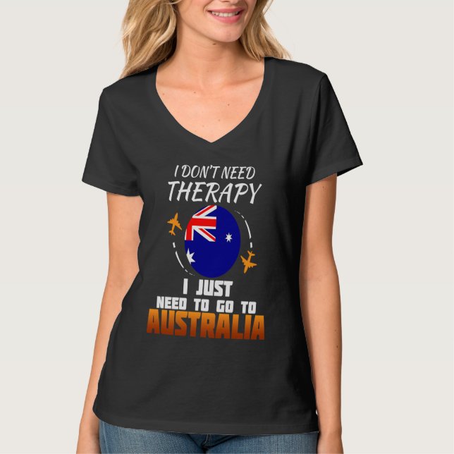 Australian Flag I Australia Flag I Vacation I Aust T-Shirt (Front)