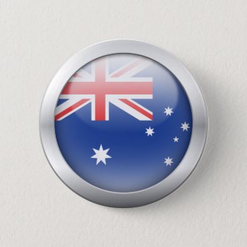 Australian Flag In Orb Pinback Button by staticnoise at Zazzle