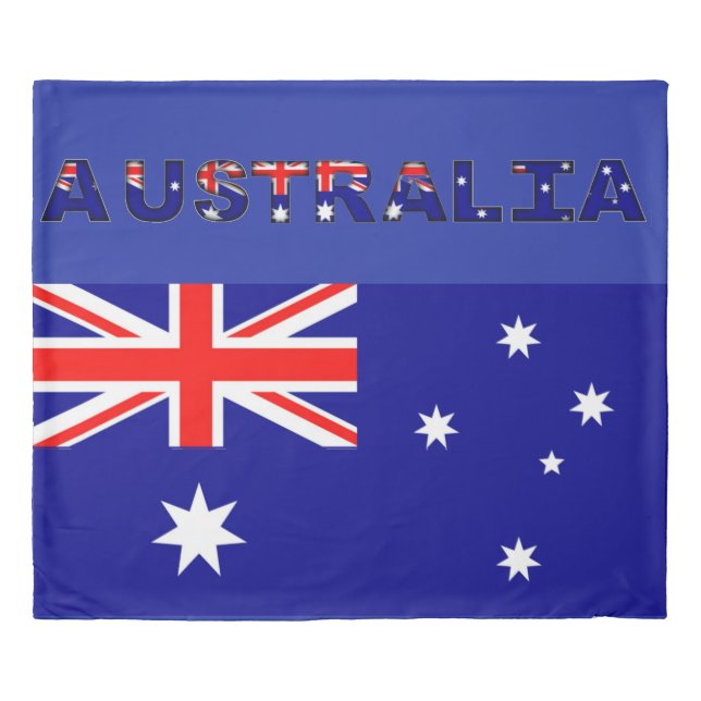 Australian Flag King Size Duvet Cover (Front)