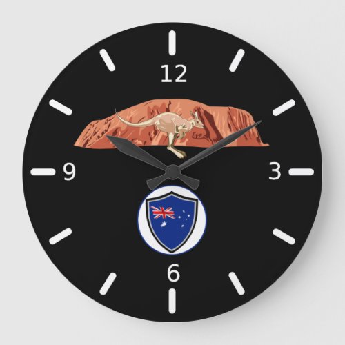 Australian flag large clock