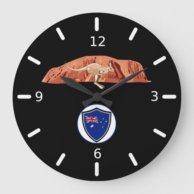 Australian flag large clock (Front)