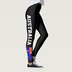 Australian flag leggings for sport fitness yoga