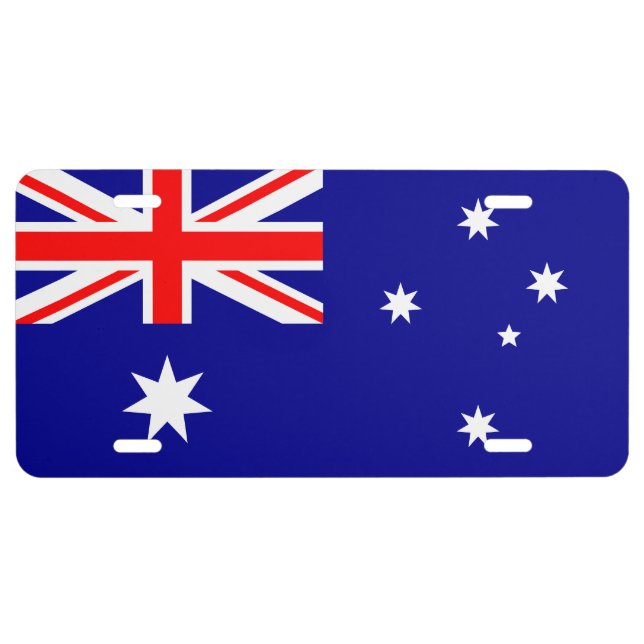 Australian Flag License Plate (Front)