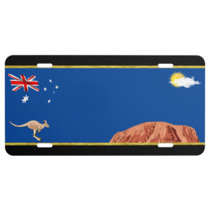 Australian flag license plate