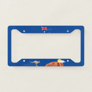 Australian flag license plate frame