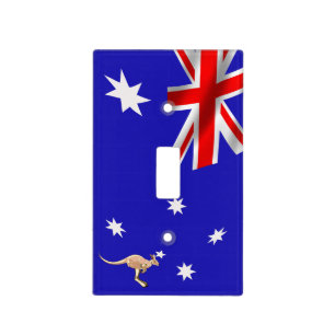 Australian flag light switch cover