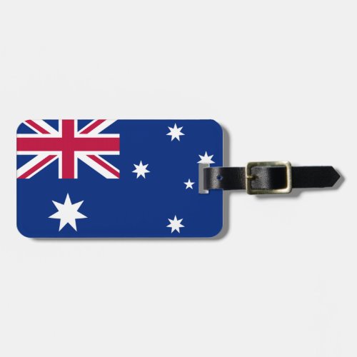 Australian flag luggage tag
