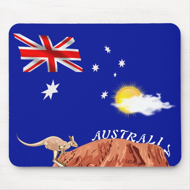 Australian flag mouse pad (Front)