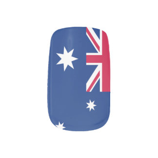 Australian flag nails minx nail art
