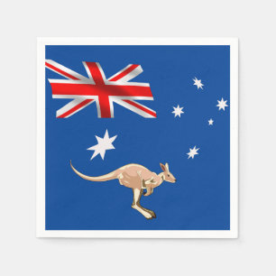 Australian flag napkins
