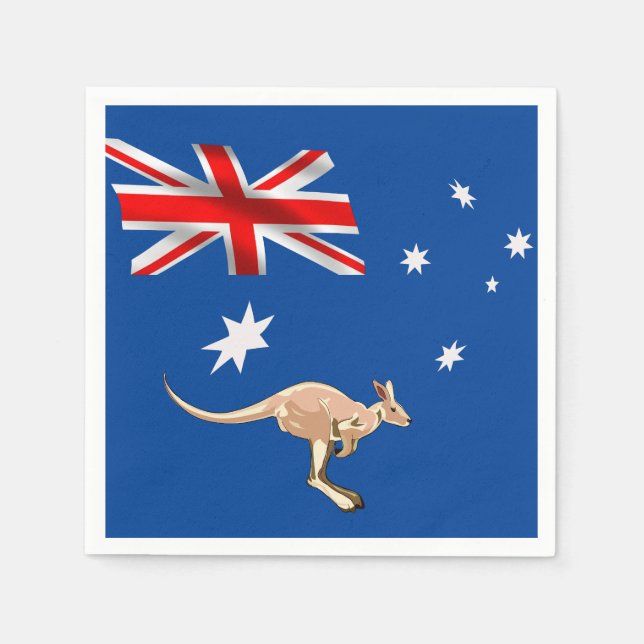 Australian flag napkins (Front)