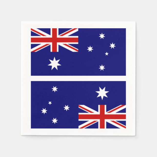 Australian Flag Naplins Napkins (Front)