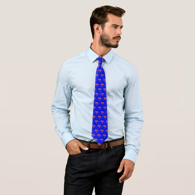 Australian flag neck tie (In Situ)