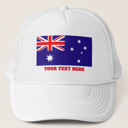 Australian flag of Australia custom trucker hats