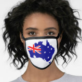 Australian Flag patriotic bestseller Face Mask (Worn Her)