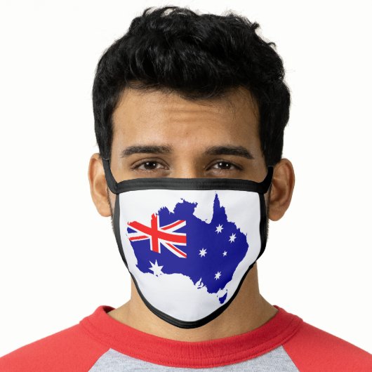 Australian Flag patriotic bestseller Face Mask (Worn Him)