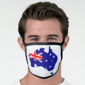 Australian Flag patriotic bestseller Face Mask (Worn Him)