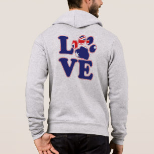 Australian Flag Paw Print Hoodie