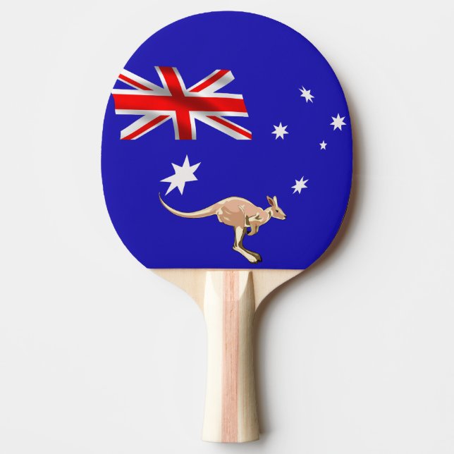 Australian flag Ping-Pong paddle (Front)