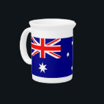 Australian Flag Pitcher<br><div class="desc">Add a touch of Australian pride to your gatherings with our exclusive pitcher featuring the flag of Australia! Crafted with meticulous attention to detail, this pitcher is more than just a functional item; it’s a celebration of Australia’s heritage and cultural pride. The vibrant design prominently displays the iconic Australian flag,...</div>