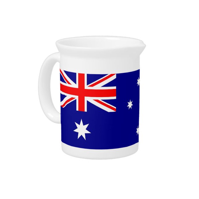 Australian Flag Pitcher (Left)