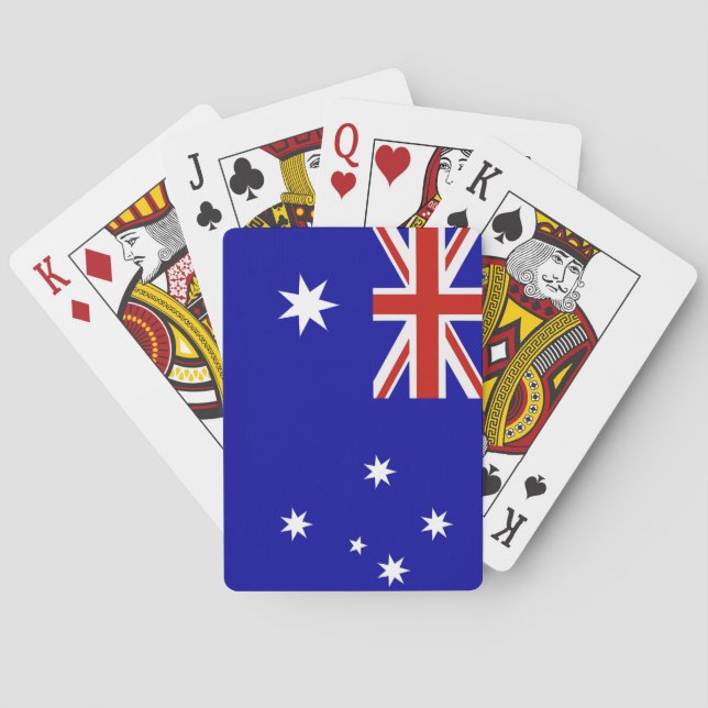 Australian flag poker cards (Back)