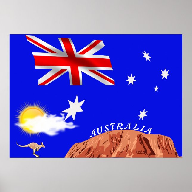 Australian flag poster (Front)