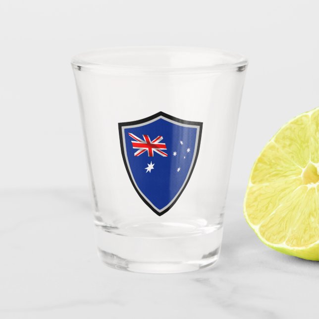 Australian flag shot glass (Front)