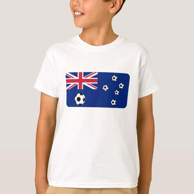 Australian Flag Soccer Balls T-Shirt (Front)
