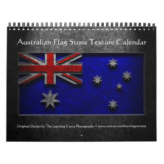 Australian Flag Stone Texture Calendar