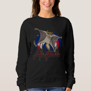 Australian Flag Sugar Glider Aussie Animal Austral Sweatshirt