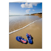 Australian Flag Thongs On Beach | South Wales (Front)