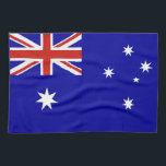Australian flag towel<br><div class="desc">australia,  australian,  aus,  aussie,  auzzie,  auz,  auzie,  flag,  flags,  world,  country,  "australian flag",  "flag of australia",  ozzie,  blue,  red,  white,  patriotic,  patriotism,  australasia</div>