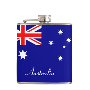 Australian Flag & travel Australia /sports fans Flask