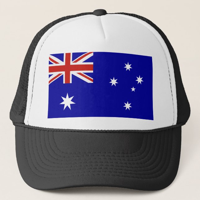 Australian flag trucker hat (Front)