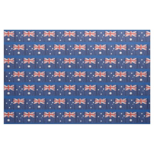 australian flags pattern #2 Thunder_Cove Fabric