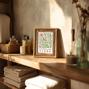 Australian Flora Botanical Art Print   Native Wild