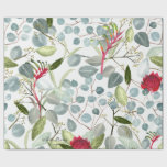 Australian flora Eucalyptus leaves Big Scale Wrapping Paper