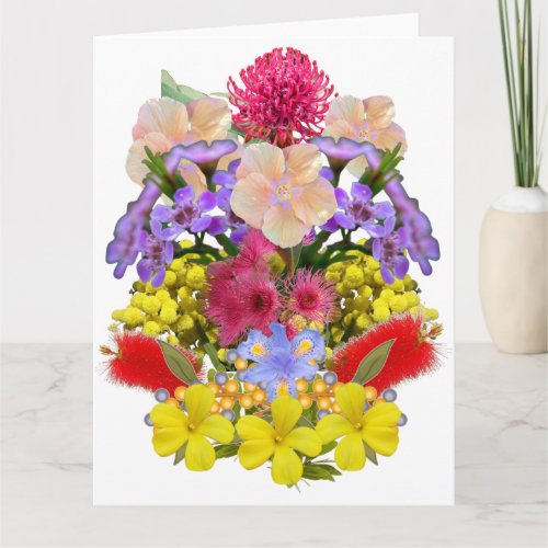 Australian Flowers Card
