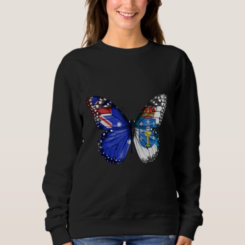 Australian Galician Flag Butterfly Sweatshirt