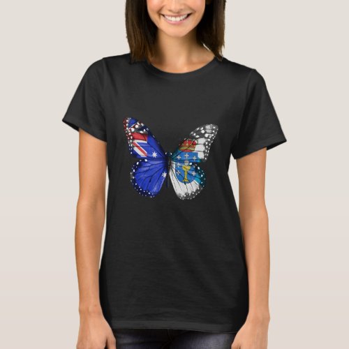 Australian Galician Flag Butterfly T_Shirt