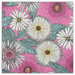 Australian garden pink floral fabric