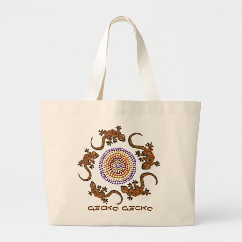 Australian Gecko Circle Animal_lovers Art Bag