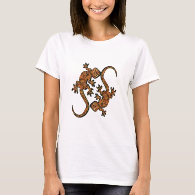 Australian Geckos Animal-lovers' T-Shirt (Front)