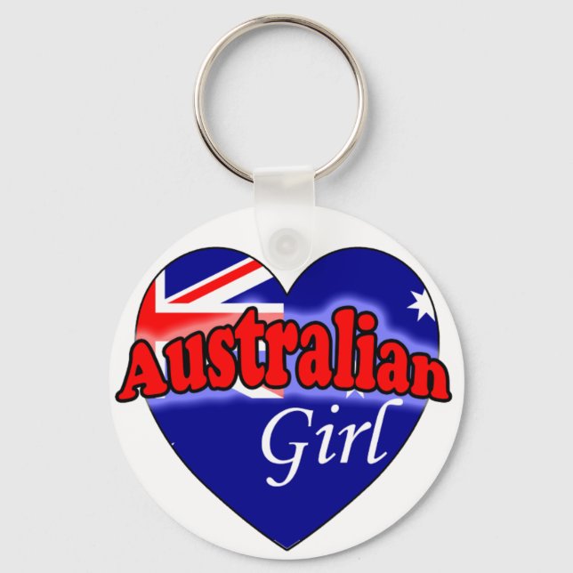 Australian Girl Keychain (Front)