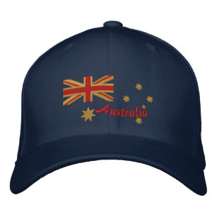Australian Goldie Flag Embroidery Embroidered Baseball Hat